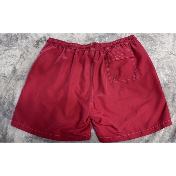 Brooks Brothers Mens XL Red Swim Trunks Board Shorts Lined Beach Pool Quick Dry - Picture 2 of 9